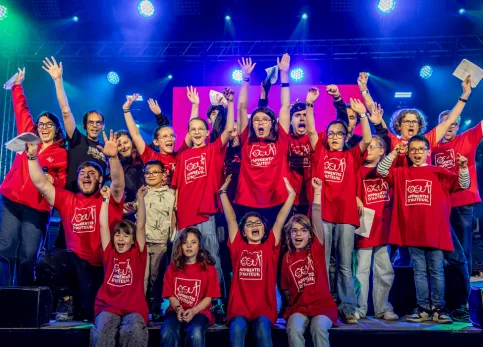 Jeunes bâtisseurs après concert